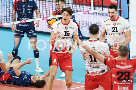  03.02.2021 RZESZOW <br />
SIATKOWKA MEZCZYZN <br />
PLUSLIGA SEZON 2020/2021 <br />
PLUS LIGA POLISH MEN VOLLEYBALL LEAGUE <br />
MECZ ASSECO RESOVIA - GRUPA AZOTY ZAKSA KEDZIERZYN KOZLE <br />
N/Z JEFFREY JENDRYK KAROL BUTRYN RADOSC EMOCJE <br />
 