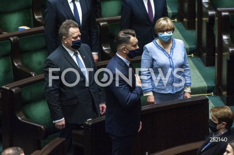  16.03.2021 WARSZAWA SEJM<br />
POSIEDZENIE SEJMU<br />
N/Z LUKASZ MEJZA SLUBOWANIE<br />
 