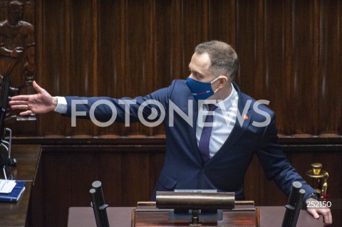  16.03.2021 WARSZAWA SEJM<br />
POSIEDZENIE SEJMU<br />
N/Z CEZARY TOMCZYK<br />
 