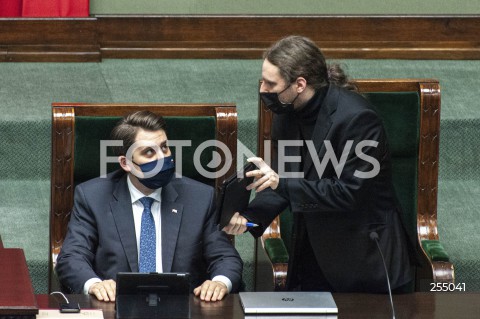  04.05.2021 WARSZAWA SEJM<br />
POSIEDZENIE SEJMU<br />
N/Z DANIEL MILEWSKI DOBROMIR SOSNIERZ<br />
 