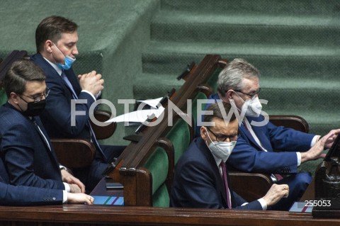  04.05.2021 WARSZAWA SEJM<br />
POSIEDZENIE SEJMU<br />
N/Z ZBIGNIEW ZIOBRO PIOTR GLINSKI PREMIER MATEUSZ MORAWIECKI<br />
 