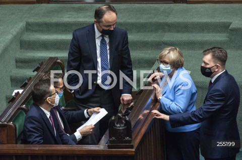  04.05.2021 WARSZAWA SEJM<br />
POSIEDZENIE SEJMU<br />
N/Z PREMIER MATEUSZ MORAWIECKI KONRAD SZYMANSKI LUKASZ SCHREIBER BARBARA BARTUS<br />
 