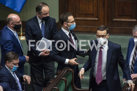  04.05.2021 WARSZAWA SEJM<br />
POSIEDZENIE SEJMU<br />
N/Z PREMIER MATEUSZ MORAWIECKI ZBIGNIEW ZIOBRO WALDEMAR BUDA KONRAD SZYMANSKI PIOTR WAWRZYK<br />
 