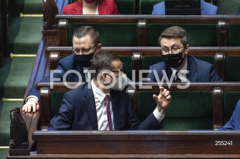  04.05.2021 WARSZAWA SEJM<br />
POSIEDZENIE SEJMU<br />
N/Z PREMIER MATEUSZ MORAWIECKI KRZYSZTOF KUBOW PIOTR MULLER<br />
 