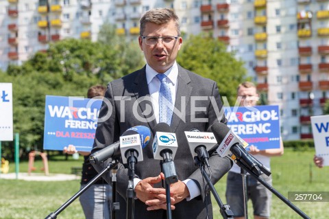  11.06.2021 RZESZOW <br />
KONFERENCJA KANDYDATA NA URZAD PREZYDENTA RZESZOWA MARCINA WARCHOLA PODSUMOWUJACA KAMPANIE WYBORCZA <br />
N/Z MARCIN WARCHOL <br />
 