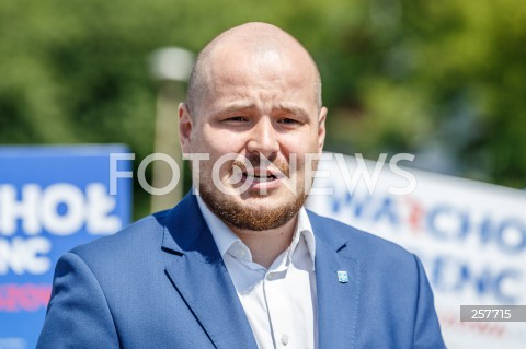  11.06.2021 RZESZOW <br />
KONFERENCJA KANDYDATA NA URZAD PREZYDENTA RZESZOWA MARCINA WARCHOLA PODSUMOWUJACA KAMPANIE WYBORCZA <br />
N/Z MACIEJ MASLOWSKI <br />
 