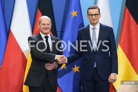 Wizyta kanclerza Niemiec Olafa Scholza w Warszawie