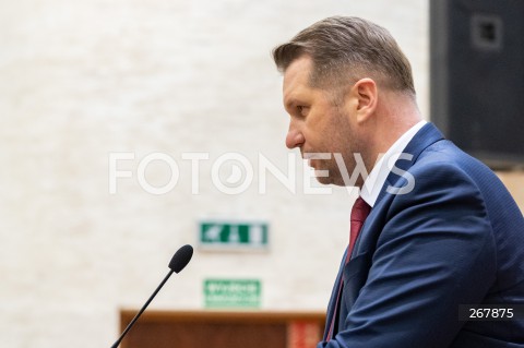  28.01.2022 JAROSLAW <br />
WIZYTA MINISTRA EDUKACJI I NAUKI PRZEMYSLAWA CZARNKA W PANSTWOWEJ WYZSZEJ SZKOLE TECHNICZNO - EKONOMICZNEJ W JAROSLAWIU<br />
N/Z PRZEMYSLAW CZARNEK <br />
 