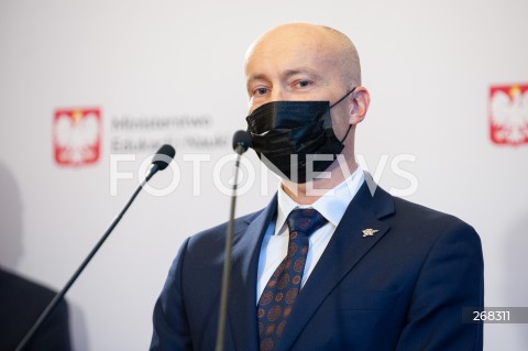  01.02.2022 WARSZAWA<br />
KONFERENCJA PRASOWA W MINISTERSTWIE EDUKACJI I NAUKI Z UDZIALEM PREZESA AKADEMICKIEGO ZWIAZKU SPORTOWEGO  W WARSZAWIE<br />
N/Z GRZEGORZ JURAS<br />
 