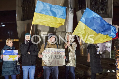 Wiec solidarności z Ukrainą w Gdańsku