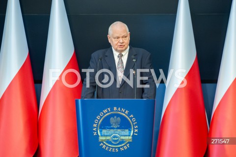  06.05.2022 WARSZAWA<br />
KONFERENCJA PRASOWA PREZESA NBP W WARSZAWIE<br />
N/Z ADAM GLAPINSKI<br />
 