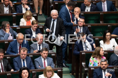  22.07.2022 WARSZAWA<br />
59 POSIEDZENIE SEJMU<br />
N/Z JAROSLAW KACZYNSKI<br />
FOT. MARCIN BANASZKIEWICZ/FOTONEWS  