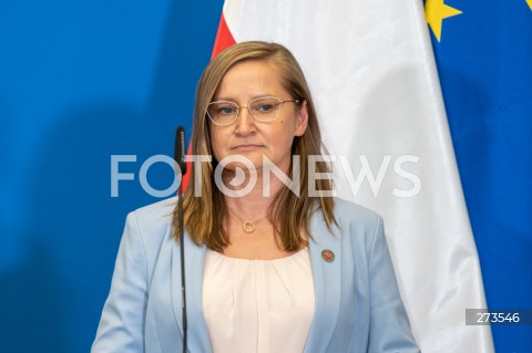  16.08.2022 WARSZAWA<br />
KONFERENCJA PRASOWA MINISTER KLIMATU ANNY MOSKWY W WARSZAWIE<br />
N/Z MAGDA GOSK<br />
FOT. MARCIN BANASZKIEWICZ/FOTONEWS  