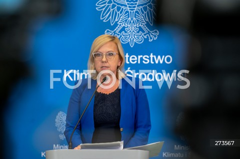  16.08.2022 WARSZAWA<br />
KONFERENCJA PRASOWA MINISTER KLIMATU ANNY MOSKWY W WARSZAWIE<br />
N/Z ANNA MOSKWA<br />
FOT. MARCIN BANASZKIEWICZ/FOTONEWS  