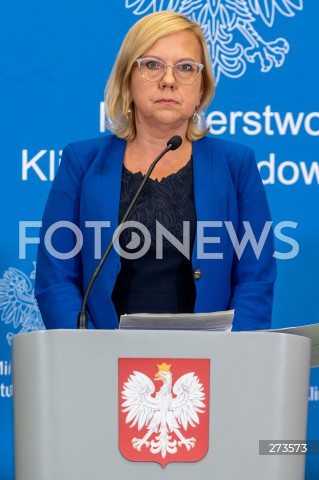  16.08.2022 WARSZAWA<br />
KONFERENCJA PRASOWA MINISTER KLIMATU ANNY MOSKWY W WARSZAWIE<br />
N/Z ANNA MOSKWA<br />
FOT. MARCIN BANASZKIEWICZ/FOTONEWS  