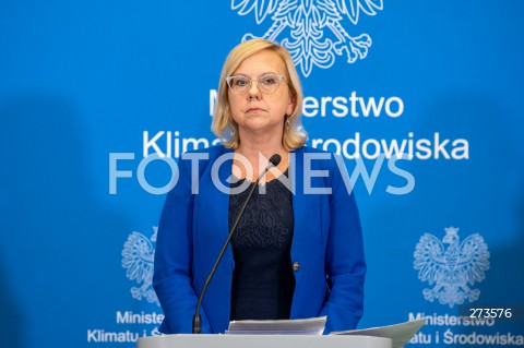  16.08.2022 WARSZAWA<br />
KONFERENCJA PRASOWA MINISTER KLIMATU ANNY MOSKWY W WARSZAWIE<br />
N/Z ANNA MOSKWA<br />
FOT. MARCIN BANASZKIEWICZ/FOTONEWS  