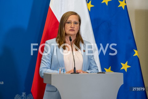  16.08.2022 WARSZAWA<br />
KONFERENCJA PRASOWA MINISTER KLIMATU ANNY MOSKWY W WARSZAWIE<br />
N/Z MAGDA GOSK<br />
FOT. MARCIN BANASZKIEWICZ/FOTONEWS  