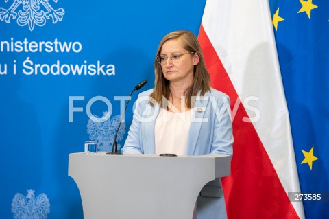  16.08.2022 WARSZAWA<br />
KONFERENCJA PRASOWA MINISTER KLIMATU ANNY MOSKWY W WARSZAWIE<br />
N/Z MAGDA GOSK<br />
FOT. MARCIN BANASZKIEWICZ/FOTONEWS  