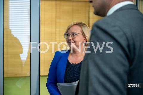  16.08.2022 WARSZAWA<br />
KONFERENCJA PRASOWA MINISTER KLIMATU ANNY MOSKWY W WARSZAWIE<br />
N/Z ANNA MOSKWA<br />
FOT. MARCIN BANASZKIEWICZ/FOTONEWS  