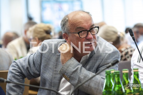  17.08.2022 WARSZAWA SEJM <br />
POSIEDZENIE POLACZONYCH KOMISJI SEJMOWYCH NA TEMAT KATASTROFY EKOLOGICZNEJ W ODRZE<br />
N/Z WLODZIMIERZ CZARZASTY<br />
 