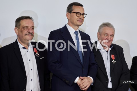  31.08.2022 GDANSK<br />
OBCHODY ROCZNICY SIERPNIA1980 I POWSTANIA SOLIDARNOSCI KK NSZZ S W SALI BHP I PRZY BRAMIE NUMER 2 W GDANSKU<br />
N/Z PREMIER MATEUSZ MORAWIECKI<br />
 