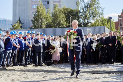  31.08.2022 GDANSK<br />
OBCHODY ROCZNICY SIERPNIA1980 I POWSTANIA SOLIDARNOSCI KK NSZZ S W SALI BHP I PRZY BRAMIE NUMER 2 W GDANSKU<br />
N/Z DARIUSZ DRELICH<br />
 