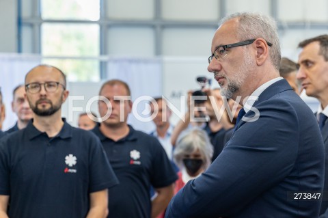  01.09.2022 JASIONKA K. RZESZOWA <br />
URUCHOMIENIE MEDEVAC HUB W JASIONCE Z UDZIALEM MINISTRA ZDROWIA POLSKI I UKRAINY ORAZ KOMISARZA DO SPRAW ZARZADZANIA KRYZYSOWEGO. MEDYCZNY HUB MA SLUZYC PACJENTOM Z UKRAINY <br />
N/Z MINISTER ZDROWIA ADAM NIEDZIELSKI <br />
 