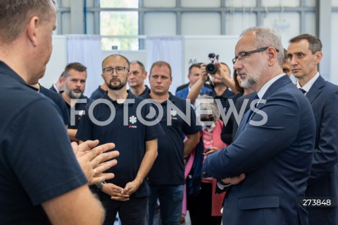  01.09.2022 JASIONKA K. RZESZOWA <br />
URUCHOMIENIE MEDEVAC HUB W JASIONCE Z UDZIALEM MINISTRA ZDROWIA POLSKI I UKRAINY ORAZ KOMISARZA DO SPRAW ZARZADZANIA KRYZYSOWEGO. MEDYCZNY HUB MA SLUZYC PACJENTOM Z UKRAINY <br />
N/Z MINISTER ZDROWIA ADAM NIEDZIELSKI <br />
 