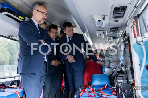  01.09.2022 JASIONKA K. RZESZOWA <br />
URUCHOMIENIE MEDEVAC HUB W JASIONCE Z UDZIALEM MINISTRA ZDROWIA POLSKI I UKRAINY ORAZ KOMISARZA DO SPRAW ZARZADZANIA KRYZYSOWEGO. MEDYCZNY HUB MA SLUZYC PACJENTOM Z UKRAINY <br />
N/Z MINISTER ZDROWIA ADAM NIEDZIELSKI <br />
 