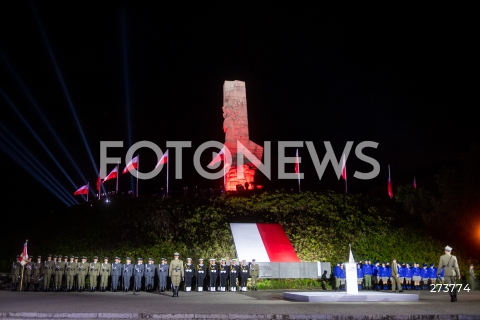  01.09.2022 GDANSK<br />
OBCHODY 83. ROCZNICY WYBUCHU II WOJNY SWIATOWEJ NA WESTERPLATTE<br />
N/Z POMNIK OBRONCOW WYBRZEZA NA WESTERPLATTE<br />
 