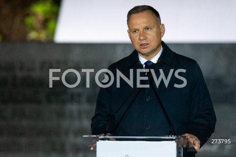  01.09.2022 GDANSK<br />
OBCHODY 83. ROCZNICY WYBUCHU II WOJNY SWIATOWEJ NA WESTERPLATTE<br />
N/Z PREZYDENT RP ANDRZEJ DUDA<br />
 