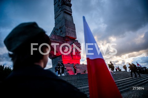  01.09.2022 GDANSK<br />
OBCHODY 83. ROCZNICY WYBUCHU II WOJNY SWIATOWEJ NA WESTERPLATTE<br />
N/Z POMNIK OBRONCOW WYBRZEZA ZLOZENIE WIENCOW<br />
 