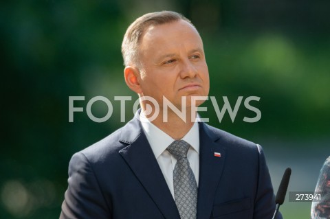  03.09.2022 WARSZAWA OGROD SASKI<br />
NARODOWE CZYTANIE BALLAD I ROMANSOW ADAMA MICKIEWICZA W WARSZAWIE Z UDZIALEM PARY PREZYDENCKIEJ<br />
N/Z PREZYDENT ANDRZEJ DUDA<br />
FOT. MARCIN BANASZKIEWICZ/FOTONEWS  