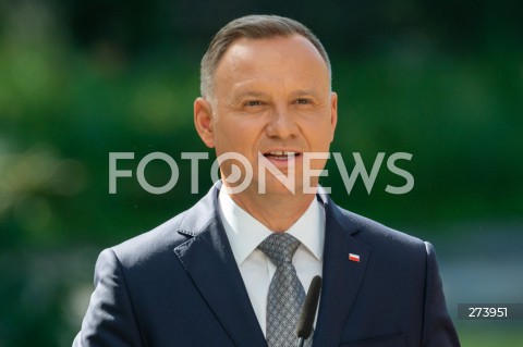  03.09.2022 WARSZAWA OGROD SASKI<br />
NARODOWE CZYTANIE BALLAD I ROMANSOW ADAMA MICKIEWICZA W WARSZAWIE Z UDZIALEM PARY PREZYDENCKIEJ<br />
N/Z PREZYDENT ANDRZEJ DUDA<br />
FOT. MARCIN BANASZKIEWICZ/FOTONEWS  