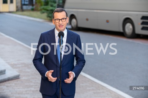  05.09.2022 WARSZAWA<br />
KONFERENCJA PRASOWA PREMIERA MATEUSZA MORAWIECKIEGO <br />
N/Z PREMIER MATEUSZ MORAWIECKI<br />
FOT. MARCIN BANASZKIEWICZ/FOTONEWS  