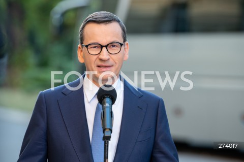  05.09.2022 WARSZAWA<br />
KONFERENCJA PRASOWA PREMIERA MATEUSZA MORAWIECKIEGO <br />
N/Z PREMIER MATEUSZ MORAWIECKI<br />
FOT. MARCIN BANASZKIEWICZ/FOTONEWS  