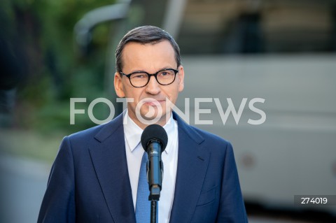  05.09.2022 WARSZAWA<br />
KONFERENCJA PRASOWA PREMIERA MATEUSZA MORAWIECKIEGO <br />
N/Z PREMIER MATEUSZ MORAWIECKI<br />
FOT. MARCIN BANASZKIEWICZ/FOTONEWS  