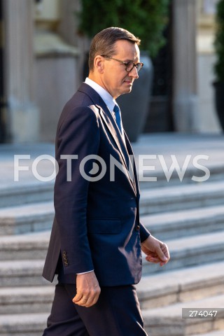  05.09.2022 WARSZAWA<br />
KONFERENCJA PRASOWA PREMIERA MATEUSZA MORAWIECKIEGO <br />
N/Z PREMIER MATEUSZ MORAWIECKI<br />
FOT. MARCIN BANASZKIEWICZ/FOTONEWS  