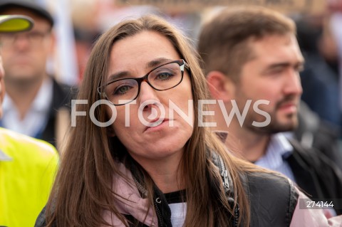  01.10.2022 WARSZAWA<br />
PROTEST PRZECIWKO BUDOWIE CENTRALNEGO PORTU KOMUNIKACYJNEGO<br />
N/Z MAGDALENA SERAFIN DARSKA<br />
FOT. MARCIN BANASZKIEWICZ/FOTONEWS  