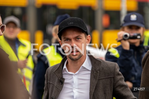  01.10.2022 WARSZAWA<br />
PROTEST PRZECIWKO BUDOWIE CENTRALNEGO PORTU KOMUNIKACYJNEGO<br />
N/Z MICHAL KOLODZIEJCZAK<br />
FOT. MARCIN BANASZKIEWICZ/FOTONEWS  