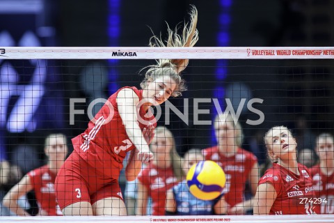  05.10.2022 LODZ SIATKOWKA <br />
FIVB WOMEN'S WORLD CHAMPIONSHIP<br />
MISTRZOSTWA SWIATA W SIATKOWCE KOBIET<br />
MECZ USA POLSKA ( USA - POLAND ) <br />
N/Z KLAUDIA ALAGIERSKA-SZCZEPANIAK<br />
 