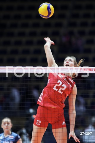  05.10.2022 LODZ SIATKOWKA <br />
FIVB WOMEN'S WORLD CHAMPIONSHIP<br />
MISTRZOSTWA SWIATA W SIATKOWCE KOBIET<br />
MECZ USA POLSKA ( USA - POLAND ) <br />
N/Z WERONIKA SZLAGOWSKA<br />
 