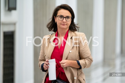  07.10.2022 WARSZAWA SEJM <br />
POSIEDZENIE SEJMU <br />
N/Z KAMILA GASIUK PIHOWICZ<br />
FOT. MARCIN BANASZKIEWICZ/FOTONEWS 