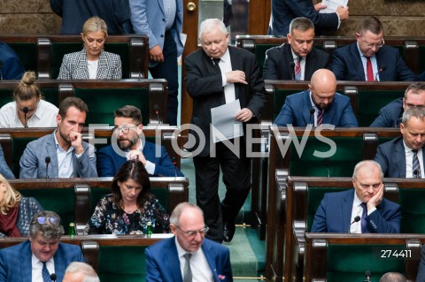  07.10.2022 WARSZAWA SEJM <br />
POSIEDZENIE SEJMU <br />
N/Z JAROSLAW KACZYNSKI<br />
FOT. MARCIN BANASZKIEWICZ/FOTONEWS 