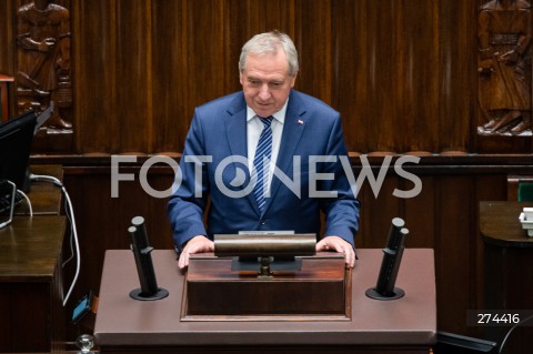  07.10.2022 WARSZAWA SEJM <br />
POSIEDZENIE SEJMU <br />
N/Z HENRYK KOWALCZYK<br />
FOT. MARCIN BANASZKIEWICZ/FOTONEWS 