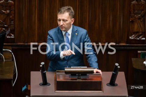  07.10.2022 WARSZAWA SEJM <br />
POSIEDZENIE SEJMU <br />
N/Z LUKASZ SCHREIBER<br />
FOT. MARCIN BANASZKIEWICZ/FOTONEWS 