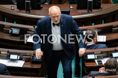  07.10.2022 WARSZAWA SEJM <br />
POSIEDZENIE SEJMU <br />
N/Z JANUSZ KORWIN MIKKE<br />
FOT. MARCIN BANASZKIEWICZ/FOTONEWS 