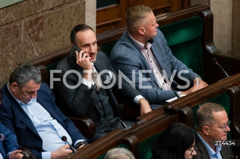  07.10.2022 WARSZAWA SEJM <br />
POSIEDZENIE SEJMU <br />
N/Z JANUSZ KOWALSKI<br />
FOT. MARCIN BANASZKIEWICZ/FOTONEWS 