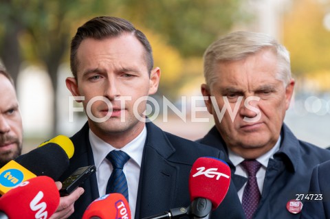  11.10.2022 WARSZAWA KPRM<br />
SPOTKANIE PREMIERA MATEUSZA MORAWIECKIEGO Z SAMORZADOWCAMI<br />
N/Z KRZYSZTOF KOSINSKI TAEDUSZ TRUSKOLASKI<br />
FOT. MARCIN BANASZKIEWICZ/FOTONEWS 