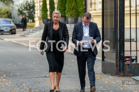  11.10.2022 WARSZAWA<br />
KONFERENCJA PRASOWA PAWLA SZEFERNAKERA I ANNY LUKASZEWSKIEJ TRZECIAKOWSKIEJ <br />
N/Z ANNA LUKASZEWSKA TRZECIAKOWSKA PAWEL SZEFERNAKER<br />
FOT. MARCIN BANASZKIEWICZ/FOTONEWS 